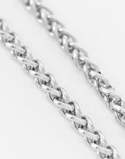 Reclaimed Vintage Unisex Chain Necklace In Silver For Unisex -Closet Theory Her 202617251 4