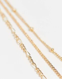 Reclaimed Vintage Inspired Constellation Star Multirow Necklace For Women Gold -Closet Theory Her 202630671 4