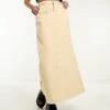 Reclaimed Vintage Denim Maxi Skirt In Ecru For Women Beige -Closet Theory Her 202710450 1 beige