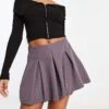 Reclaimed Vintage Skort In Charcoal For Women -Closet Theory Her 204163922 1 charcoal
