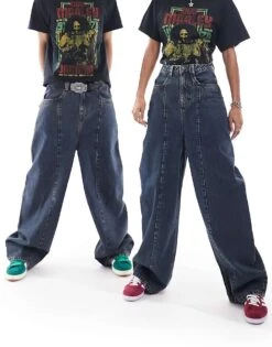 Reclaimed Vintage Unisex Loose Fit Jean In Vintage Mid Blue For Unisex -Closet Theory Her 205321589 3