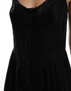 Reclaimed Vintage Jumpsuit With Bust Detail In Black For Women -Closet Theory Her 205646598 3