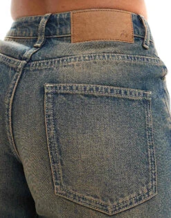 Reclaimed Vintage 00's Baggy Wide Jean In Washed Blue For Women -Closet Theory Her 205770395 3