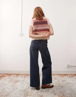 Reclaimed Vintage 88' Wide Leg Low Rise Jean In Indigo For Women -Closet Theory Her 205772710 3