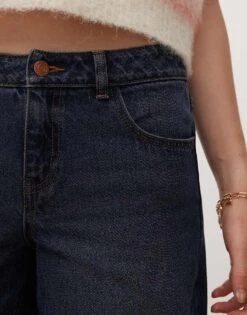 Reclaimed Vintage 88' Wide Leg Low Rise Jean In Indigo For Women -Closet Theory Her 205772710 5