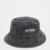 Reclaimed Vintage Unisex Logo Bucket Hat In Black For Unisex -Closet Theory Her 205854951 1 black