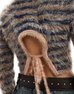 Reclaimed Vintage Tie Back Knit In Spacedye For Women Multi -Closet Theory Her 205883888 3