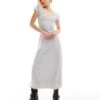 Reclaimed Vintage Midi Festival Dress In Silver Mesh For Women -Closet Theory Her 205898959 1 silver