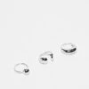 Reclaimed Vintage Unisex 3 Pack Wrap Around Rings In Silver For Unisex -Closet Theory Her 205930036 1 silver