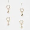 Reclaimed Vintage Earrings Multipack With Moon And Star For Women Gold -Closet Theory Her 206072973 1 gold