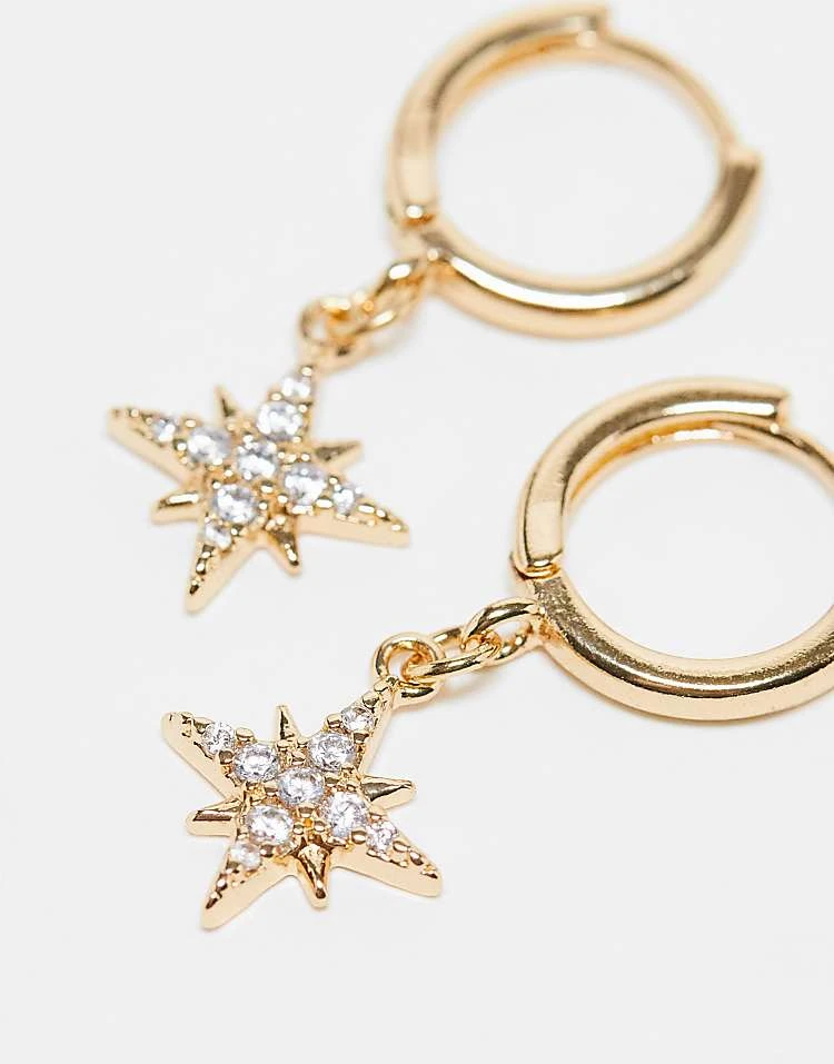 Reclaimed Vintage Earrings Multipack With Moon And Star For Women Gold 4 Reclaimed Vintage Earrings Multipack With Moon And Star For Women Gold - Image 2