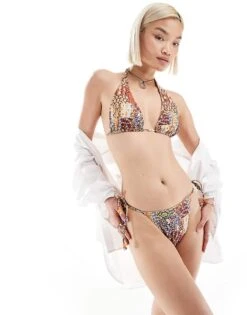 Reclaimed Vintage Bikini With Beads In Western Paisley Print -Closet Theory Her 206149481 1 multiprint 1