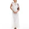 Reclaimed Vintage Lace Maxi Dress With Slip In White For Women Ivory -Closet Theory Her 206149659 1 ivory