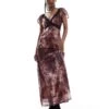 Reclaimed Vintage Lace Trim Midi Dress In Animal Print For Women Multi -Closet Theory Her 206191834 1 multi
