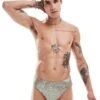 Reclaimed Vintage Reversible Swim Trunk In Grey Animal Print For Unisex Multi -Closet Theory Her 206203493 1 multi