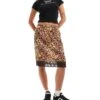 Reclaimed Vintage Lingerie Slip Skirt In Leopard Print For Women Animal Print -Closet Theory Her 206245713 1 animalprint