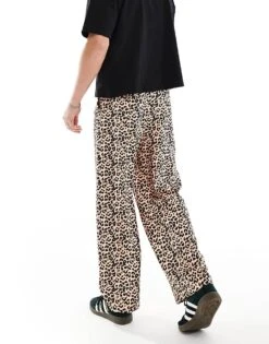 Reclaimed Vintage Unisex Wide Leg Trouser In Leopard Print For Unisex Multi -Closet Theory Her 206286682 3