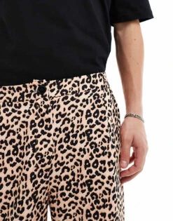 Reclaimed Vintage Unisex Wide Leg Trouser In Leopard Print For Unisex Multi -Closet Theory Her 206286682 4