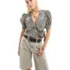 Reclaimed Vintage Wraparound Shirt With Collar In Animal Print For Women -Closet Theory Her 206461606 1 animalprint