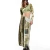Reclaimed Vintage Revived X Glass Onion Maxi Skirt In Mixed Prints For Women Multi -Closet Theory Her 206484639 1 multi