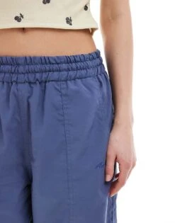 Reclaimed Vintage Revived X Glass Onion Longline Track Short With Lace Hem For Women Green -Closet Theory Her 206508660 6