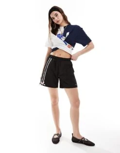 Reclaimed Vintage Revived X Glass Onion Wrap Around Varsity T-shirt For Women Multi -Closet Theory Her 206508673 3