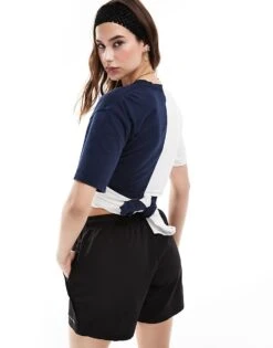 Reclaimed Vintage Revived X Glass Onion Wrap Around Varsity T-shirt For Women Multi -Closet Theory Her 206508673 5