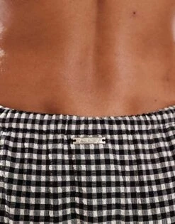 Reclaimed Vintage Bikini Bottom In Black And White Gingham For Women Multi -Closet Theory Her 206619428 4
