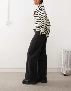 Reclaimed Vintage 88' Wide Leg Jean In Black For Women -Closet Theory Her 206647320 3