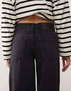 Reclaimed Vintage 88' Wide Leg Jean In Black For Women -Closet Theory Her 206647320 4