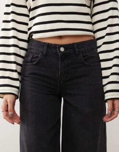 Reclaimed Vintage 88' Wide Leg Jean In Black For Women -Closet Theory Her 206647320 5