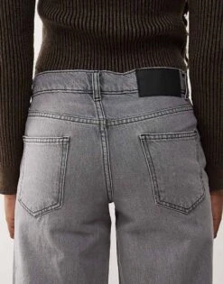 Reclaimed Vintage 88' Wide Baggy Low Rise Leg Jean In Grey Wash For Women -Closet Theory Her 206647356 4