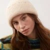 Reclaimed Vintage Beanie With Stitch Detail In Beige For Women -Closet Theory Her 206676435 1 beige