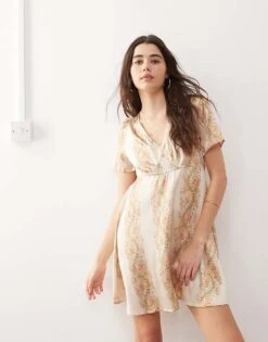 Reclaimed Vintage Mini Tea Dress In Floral Print For Women Multi -Closet Theory Her 206676568 1 multi 1