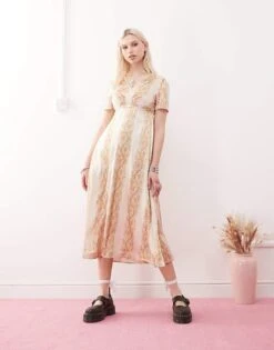 Reclaimed Vintage Midi Tea Dress In Floral Print For Women Multi -Closet Theory Her 206676594 1 multi 1