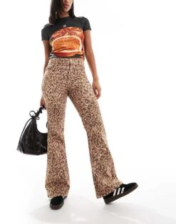 Reclaimed Vintage Western Leopard Flare Jean For Women -Closet Theory Her 206698542 2