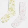 Reclaimed Vintage Mesh Floral Ankle Socks 2 Pack In Yellow And Pink For Women Multi -Closet Theory Her 206701768 1 multi