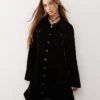 Reclaimed Vintage Mini Dress With Long Sleeves And Collar In Black For Women -Closet Theory Her 206702569 1 black