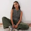 Reclaimed Vintage Knitted Button Up Tank In Grey For Women -Closet Theory Her 206723048 1 grey
