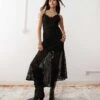 Reclaimed Vintage Maxi Dress With Spliced Lace Panels In Black For Women Black Lace -Closet Theory Her 206798348 1 blacklace
