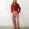 Reclaimed Vintage Wide Leg Tailored Trouser In Red Check For Women Multi -Closet Theory Her 206815829 1 multi