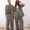 Reclaimed Vintage Unisex Oversized Checked Suit -Closet Theory Her 206816148 4