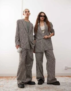 Reclaimed Vintage Unisex Oversized Checked Suit -Closet Theory Her 206816413 1 multi 1