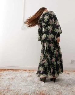 Reclaimed Vintage Maxi Dress In Floral Print For Women Multi -Closet Theory Her 206817865 3