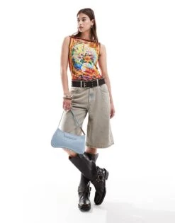 Reclaimed Vintage Slinky Vest In Abstract Art Print For Women Multi -Closet Theory Her 206845868 3