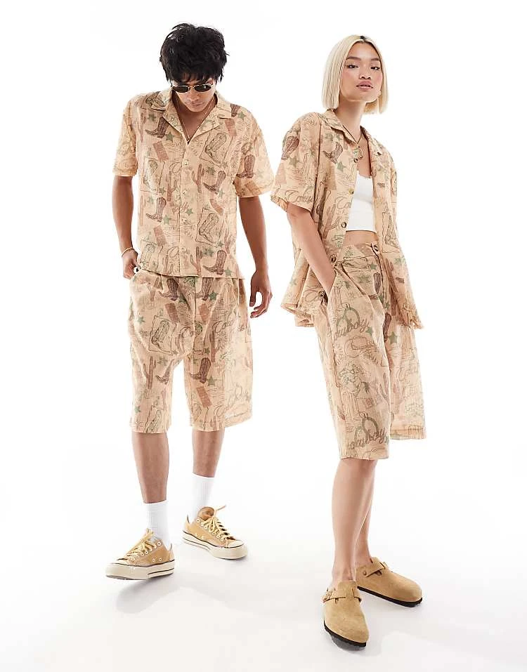 Reclaimed Vintage Unisex Short With Rodeo Print For Unisex Multi 4 Reclaimed Vintage Unisex Short With Rodeo Print For Unisex Multi - Image 2