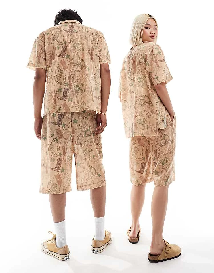 Reclaimed Vintage Unisex Short With Rodeo Print For Unisex Multi 6 Reclaimed Vintage Unisex Short With Rodeo Print For Unisex Multi - Image 4