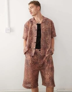 Reclaimed Vintage Unisex Leopard Print Co-ord -Closet Theory Her 206934648 1 multi