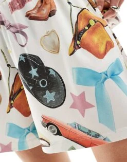 Reclaimed Vintage Resort Summer Short Co Ord With Western All Over Print For Women Multi -Closet Theory Her 206935719 5