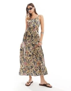 Reclaimed Vintage Cami Midi Dress In Print For Women Multi Print -Closet Theory Her 206972533 1 multiprint 1